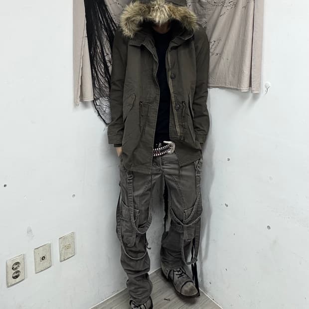 [Back Number]Grunge Mood Fur Parka