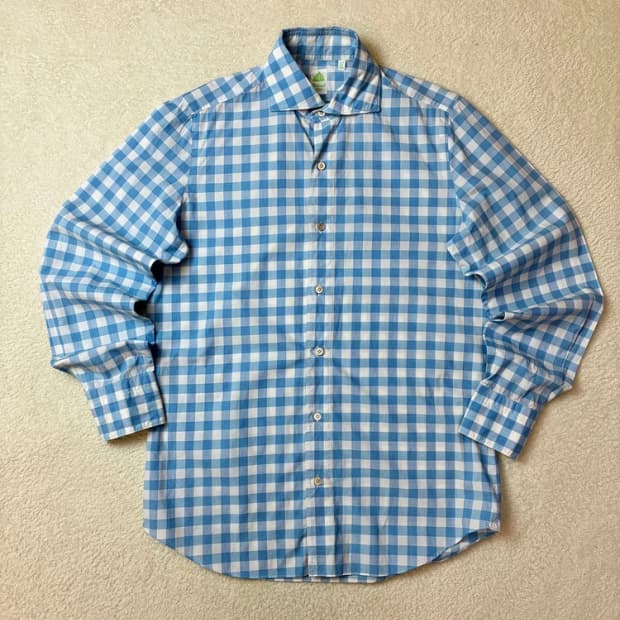 피나모레 이태리 코튼 나폴리탄 테일러링 셔츠 PN5826