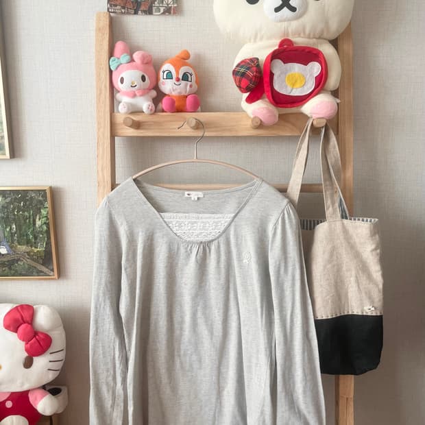 모리걸 빈티지 레이스 레이어드 티셔츠 🤍🎀