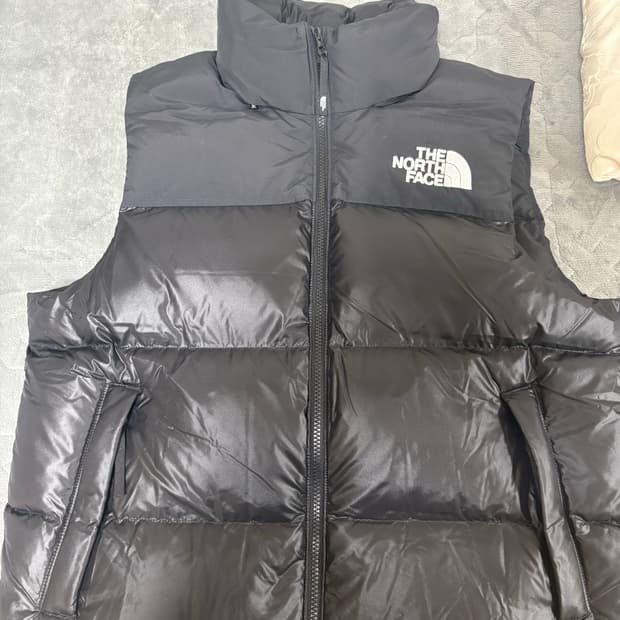 노스페이스 눕시 조끼 패딩 블랙