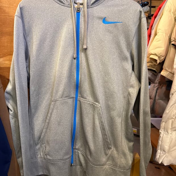 나이키 블루스우시 그레이 후드집업