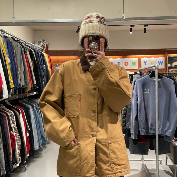 빈티지 4포켓 블랭킷 초어 자켓  