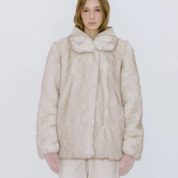 시눈 퍼자켓 아이보리