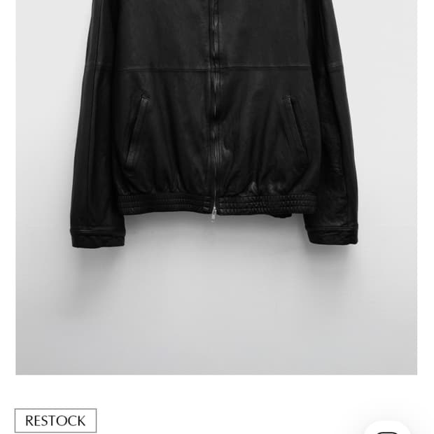 유스 워시드 레더 블루종 L