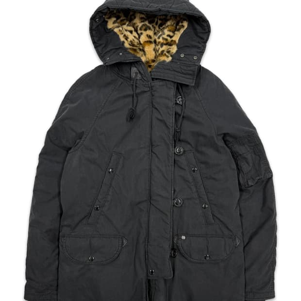 빈티지 Denim And Supply Ralph Lauren 호피 패딩