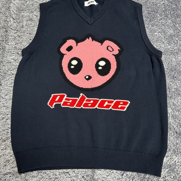 팔라스 카와이 베스트 니트 네이비