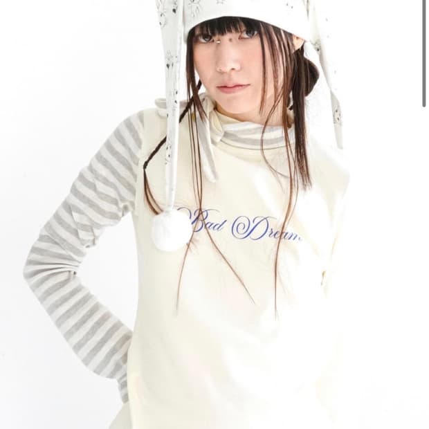 구함) 샵페어리 petit scarf stripe turtleneck 