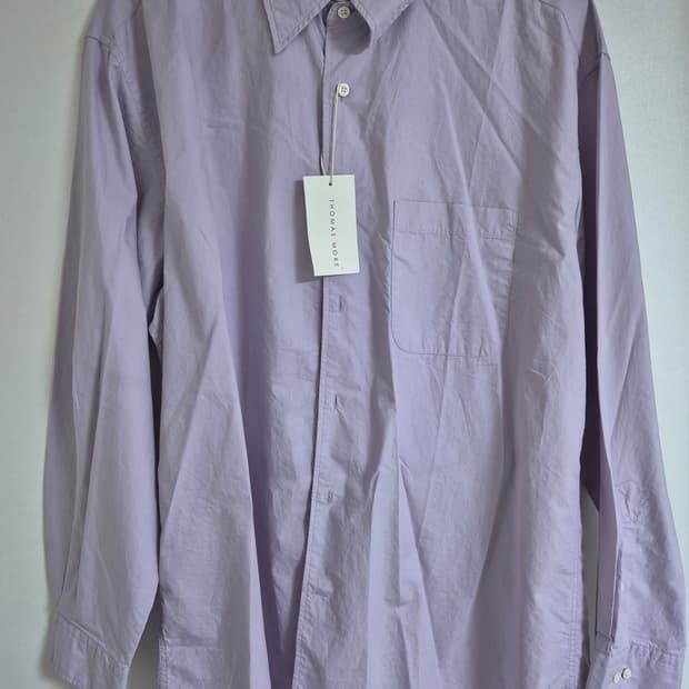 (새상품) 토마스모어 페이퍼셔츠 연보라 S