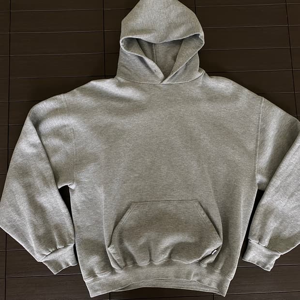 (XL) 00s 빈티지 러셀 후드 그레이