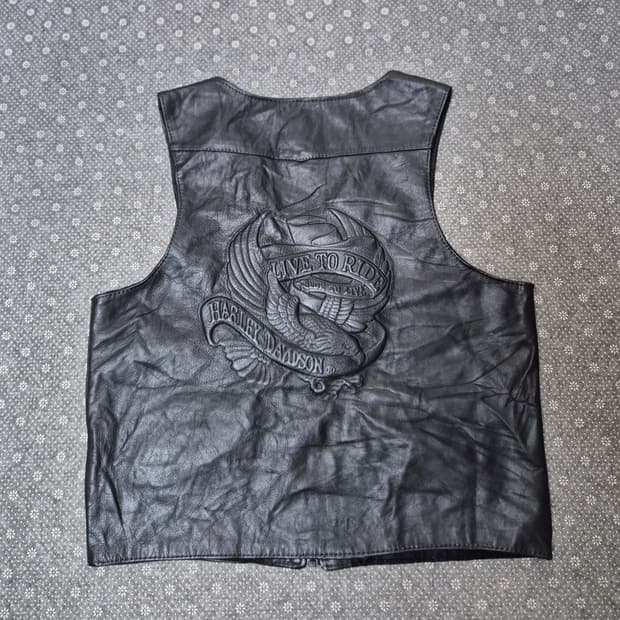 [L] 할리데이비슨 레더 베스트 -312