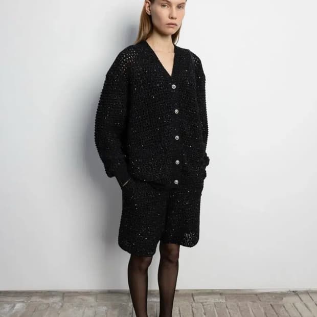 ORR 오르 스팽글 크로쉐 셋업