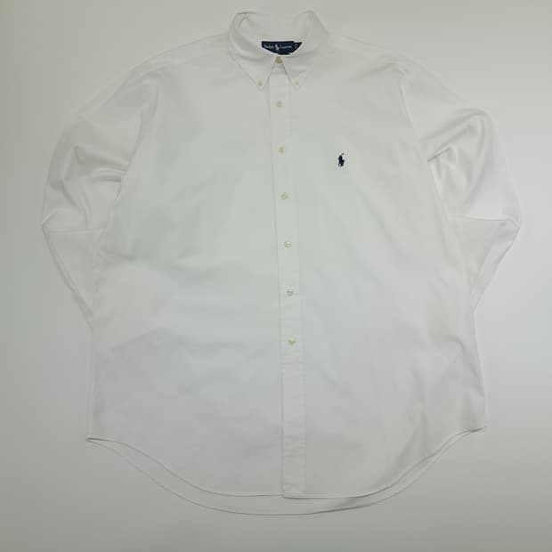 CN916 2XL 폴로 랄프로렌 화이트 긴팔 셔츠 남방
