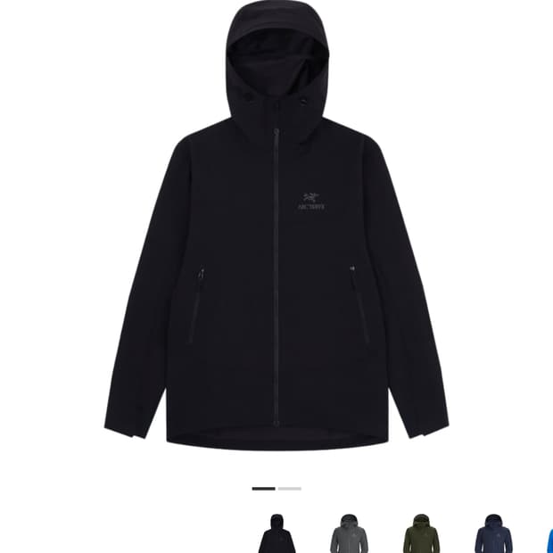 아크테릭스 감마 LT 후디 남성 XL 블랙 