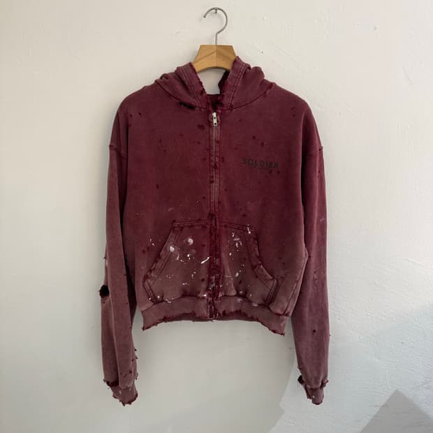 빈티지 커스텀 후드집업