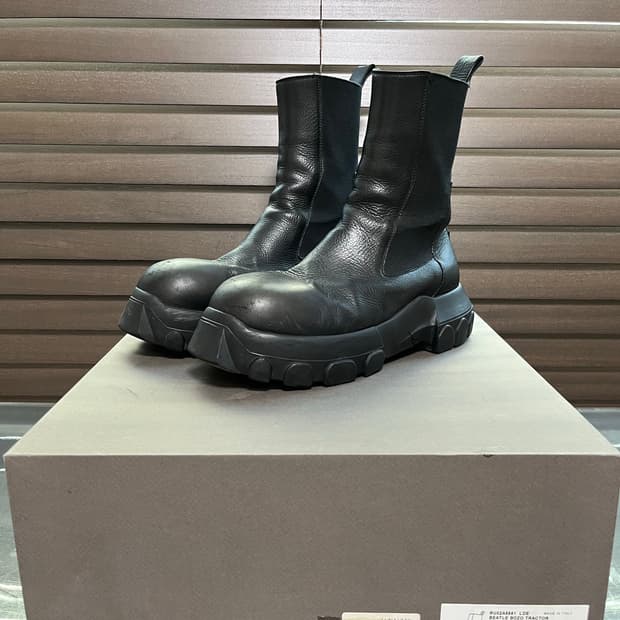 릭오웬스 보조 트랙터 부츠 40