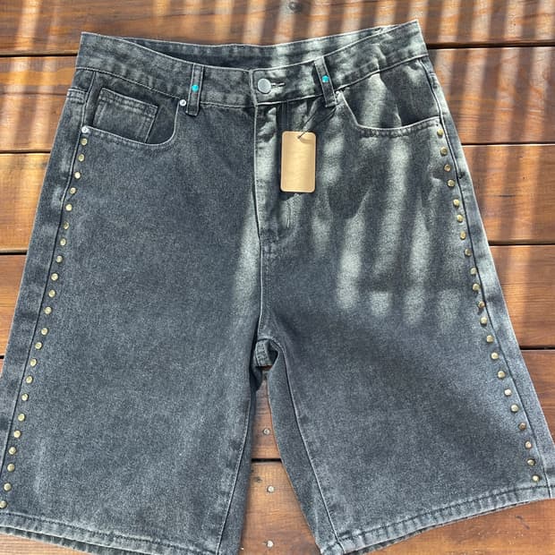 리벳커스텀 버뮤다 데님팬츠 32 size