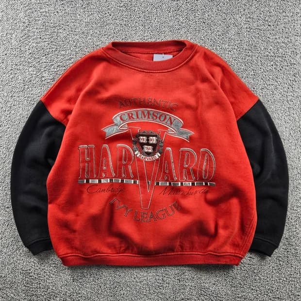 하버드 크림슨 아이비리그 맨투맨 스웻 셔츠 ( L 추정 ) / 9307
