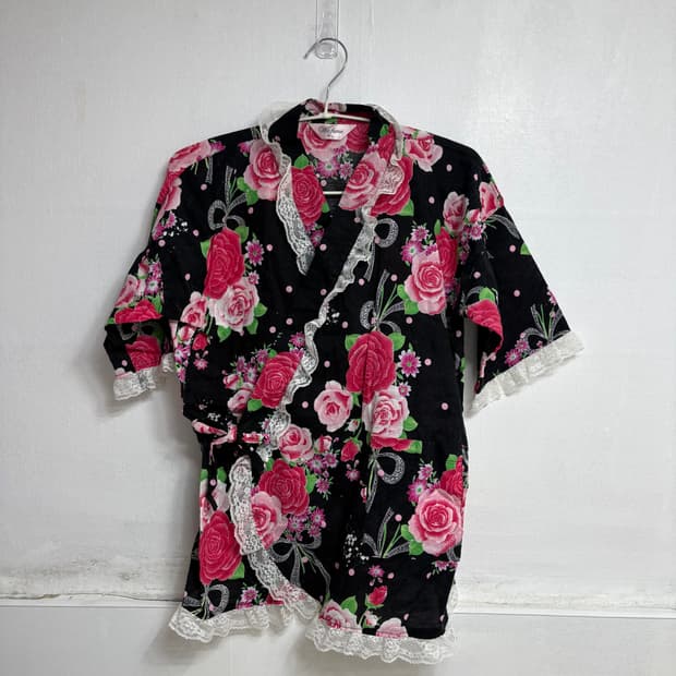 장미 레이스 유카타 세트 모모코 잠옷 히메갸루