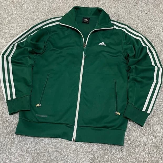 아디다스 초록 그린 여자 트랙탑 져지집업 95/M