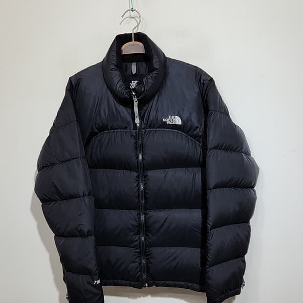 (XL) 노스페이스 거위털 눕시패딩 점퍼 블랙 700 구스다운 자켓 