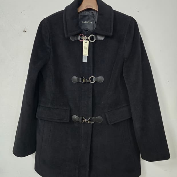 (새상품)TALBOTS 탈보츠  블랙 더블 코트