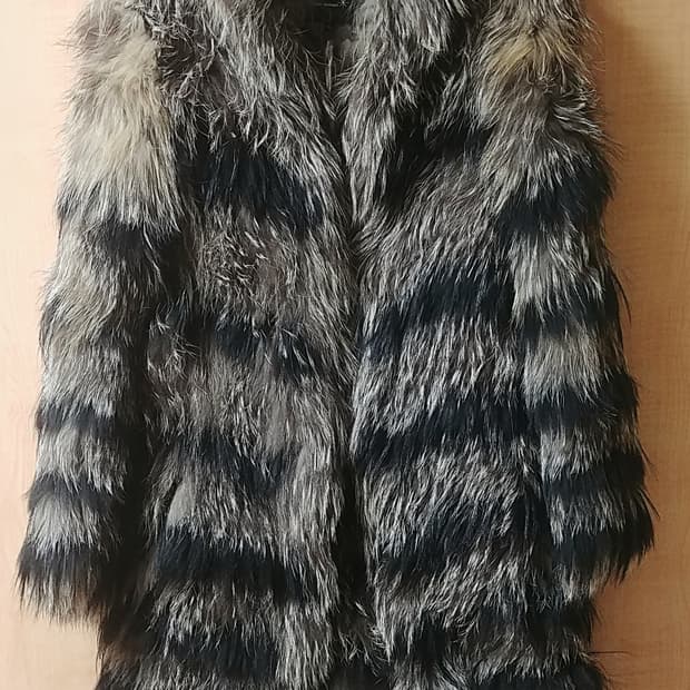 이자벨마랑Isabel Marant 폭스라쿤퍼 후드코트/0사이즈