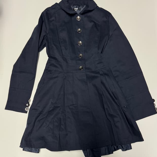 여성 아소스 asos 빈티지 트렌치코트 네이비 xs