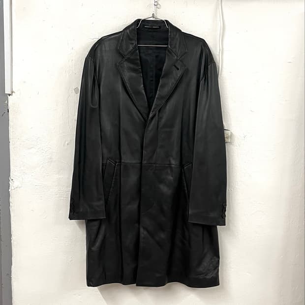 장폴고티에 1992FW 옴므 램스킨 레더 코트