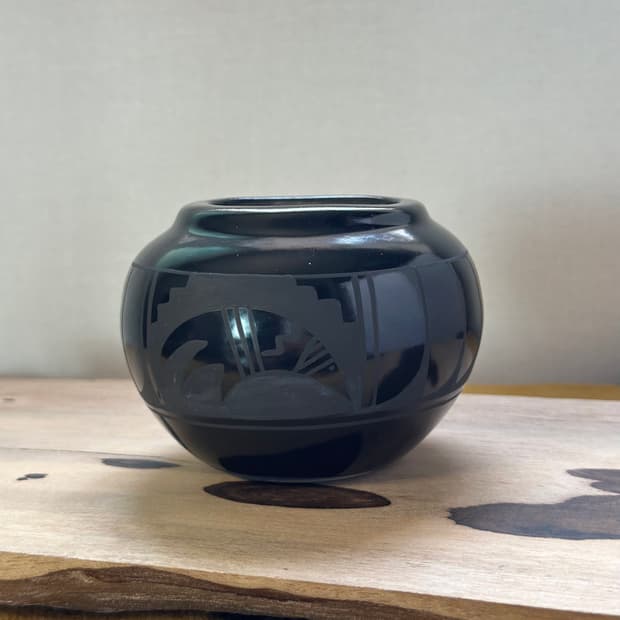 Adakai Blackware 포터리 네이티브아메리칸 나바호