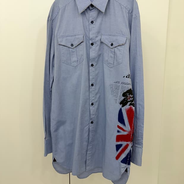 존 갈리아노 2011ss 유니언잭 프린팅 롱 셔츠 48