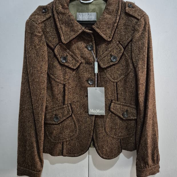 막스마라 울 트위드 자켓 새상품