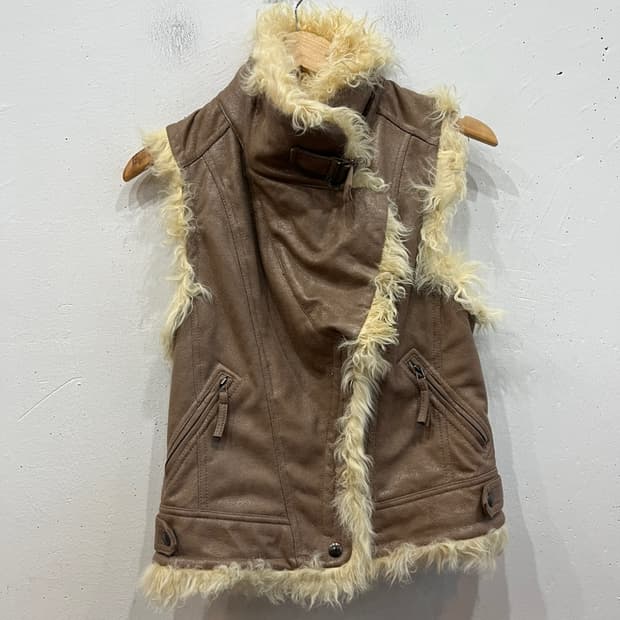 mesense 무스탕 양털 베스트 조끼