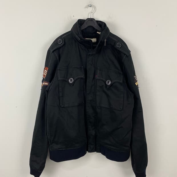 리바이스 Levis 양털 블랙 헌팅 바이커 워크자켓 XL
