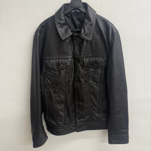 자라(ZARA) 남성 램스킨 트러커 자켓 (XL)