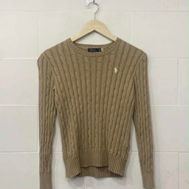 폴로 랄프 로렌 꽈배기니트