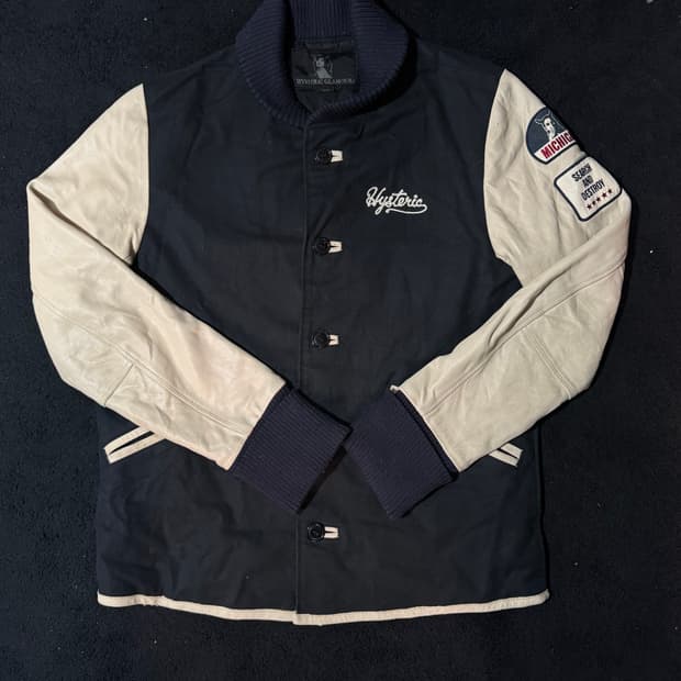 히스테릭 글래머 바시티 자켓