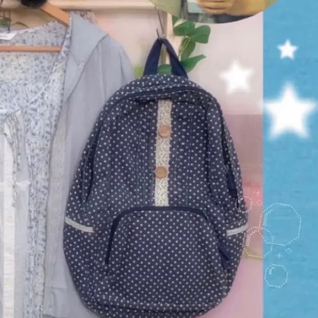 대대장 블루 도트 모리백팩