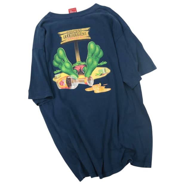 세뇨르 프로그 빈티지 멕시코 캔쿤 테킬라 그래픽 반팔 티셔츠 (L)