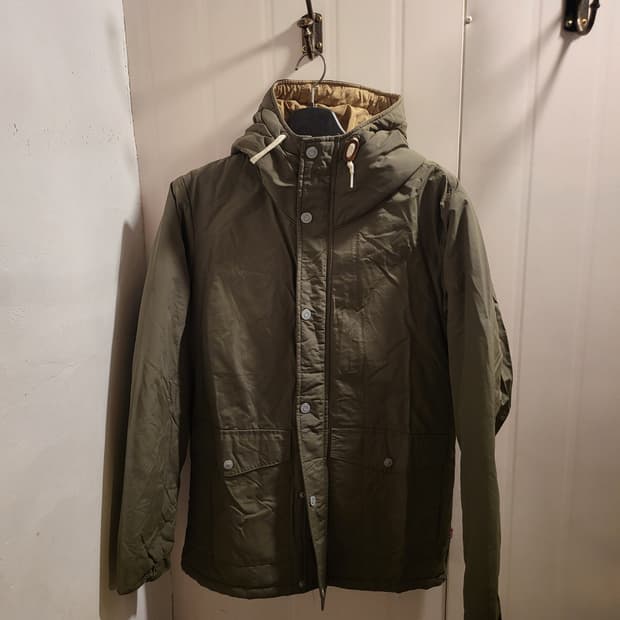 리바이스 카키 후드 자켓
