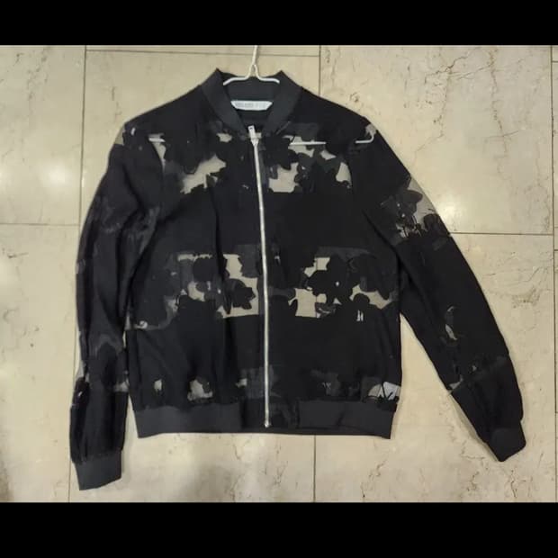 자라 꽃무늬 시스루 점퍼 S 사이즈