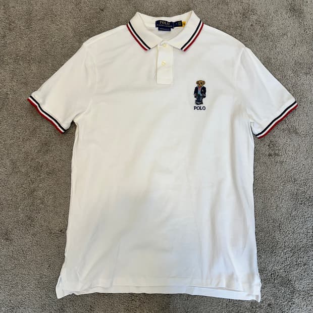 폴로 베어 스트라이프 트리밍 폴로 PK 셔츠M