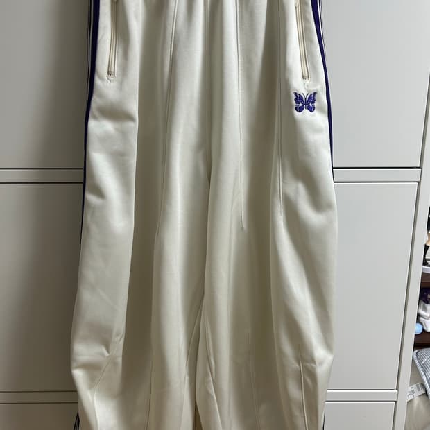 나들스 트랙팬츠 hd 폴리 스무스 아이스 화이트(화이트 퍼플)