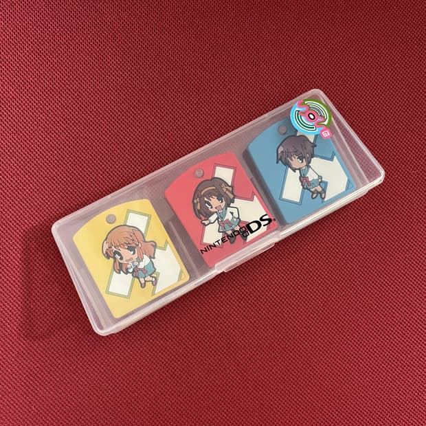 고전레어) 닌텐도 DS 스즈미야 하루히 칩 케이스 카트리지 케이스