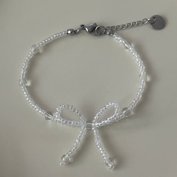 아이스 리본 비즈 팔찌 Ice Ribbon Bracelet