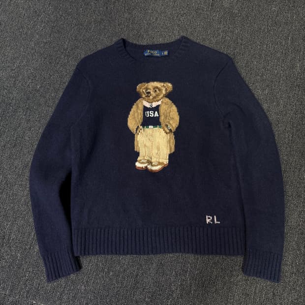 폴로 랄프로렌 베어 캐시미어 니트