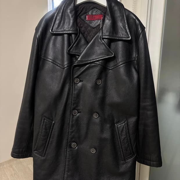 Kevi's Leather pea coat/030