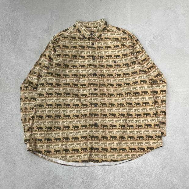 울리치 애니멀 패턴셔츠 s10359