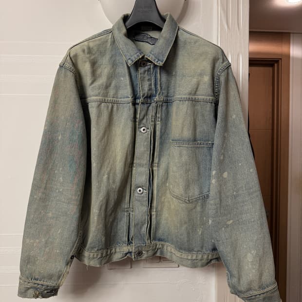 아프레쎄 25AW 1ST 데님자켓 블리치