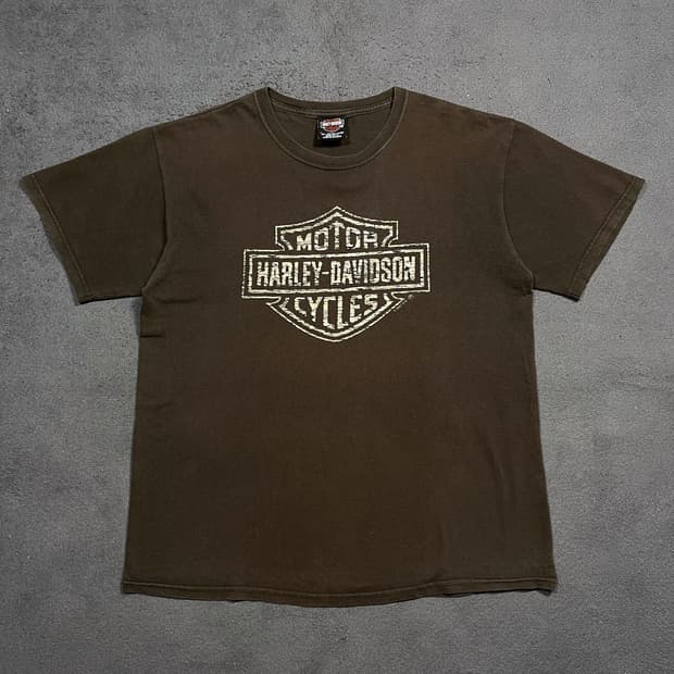00's 할리데이비슨 브라운 반팔