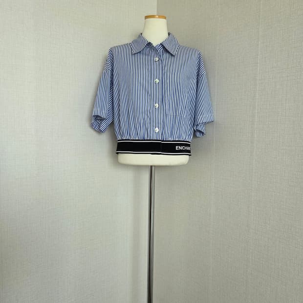 보브 여성 크롭셔츠